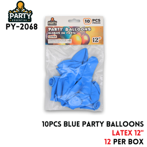 10pcs Blue Party Balloons 12",2.2g/pcs,Latex