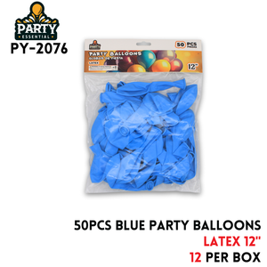 50pcs Blue Party Balloons 12",2.2g/pcs,Latex