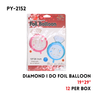 1PC Foil Balloon, 19"x29", Diamond Shape, hydrogen