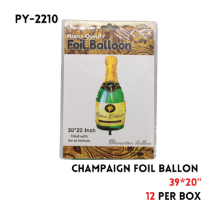 1PCChampagne Foil Balloon 39"x20"hydrogen