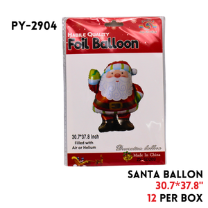 1pc Santa Claus Foil Balloon30.7"x37.8"hydrogen