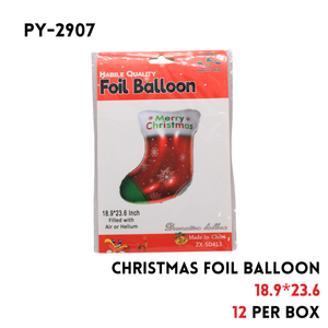 1pc Christmas stocking Foil Balloon 18.9"x23.6"hydrogen