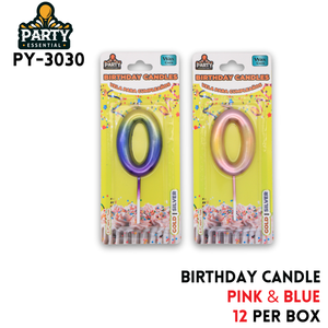 Pink&Blue Birthday Candle #0