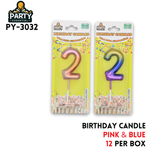 Pink&Blue Birthday Candle #2