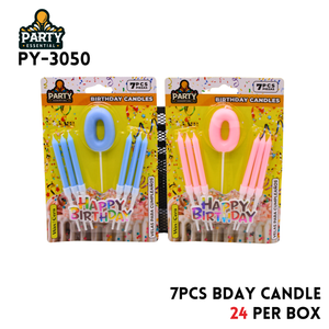 7psc Pink&Blue Birthday Candle #0