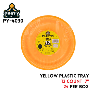 12pk. 7" PS Yellow Plate