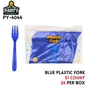 51pcs Forks, L7.11"??W0.99"PP, Blueee