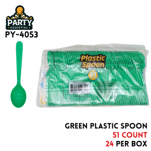 51pcs Spoons, L5.97"??W1.18"PP, Greenj