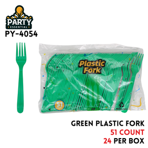 51pcs Forks, L7.11"??W0.99"PP, Greenn