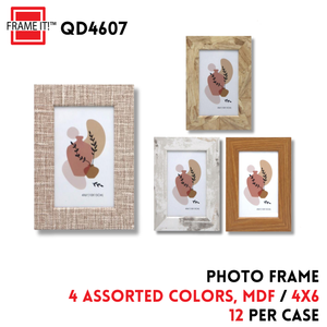 Photo Frame 4x6" 4 Colors Asstd