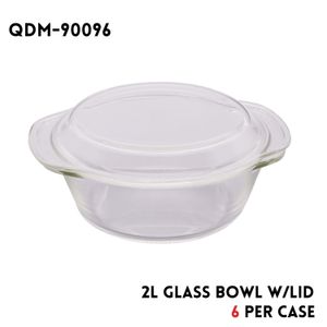 2L Glass Bowl W. Lid