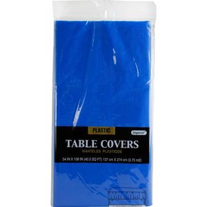 54X108 DARK BLUE TABLE COVER PLASTIC