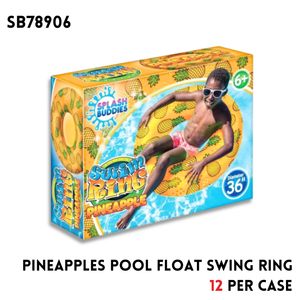 PINEAPPLES POOL FLOAT SWIM RING C/P 12