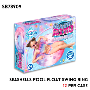 SEASHELLS POOL FLOAT SWIM RING C/P 12