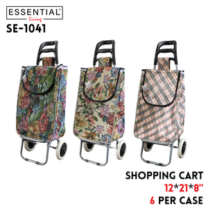 Shopping Cart Printed Designs 12"x21"x8", 3 Colors Asstd
