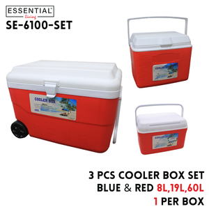 Cooler Box 3pcs Set - 8L ,19L, 60L