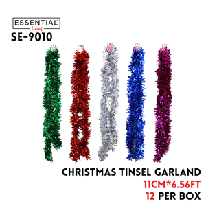 Christmas Tinsel Garland, 11cm x 6.56ft , PET