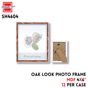 MDF Photo Frame 4x6" Oak Look