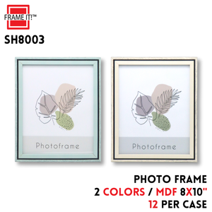 MDF Photo Frame 8x10" 2 Colors Asstd