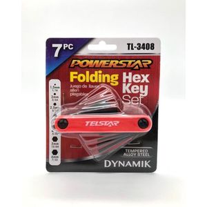 7pcs. Hex Keys Folding Set
