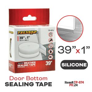 Silicon Door Bottom Seal, length: 100cm, width: 20mm, thickn