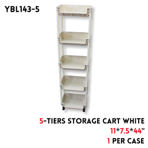 5-TIER STORAGE CART WHITE